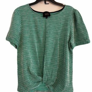 W5 Teal Short Sleeve Women's Top